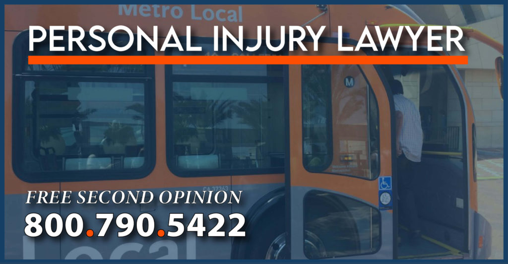 bus door slamming injury lawyer compensation sue
