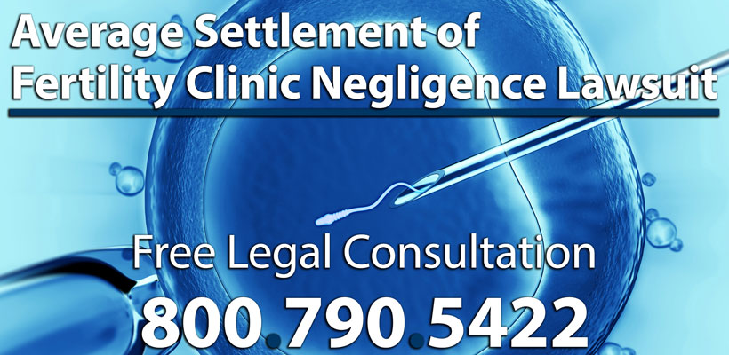 Average value fertility clinic lawsuit | What Is the Average Settlement Value of a Fertility Clinic Negligence Lawsuit?