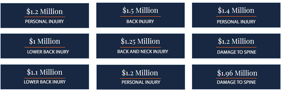 Our Recent Back and Spine Injury Verdicts & Settlements