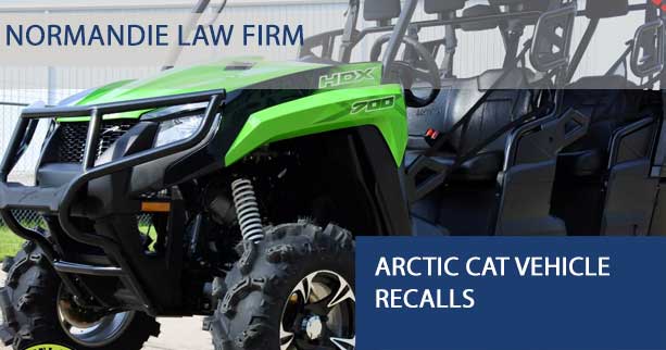 Arctic Cat Vehicle Recalls