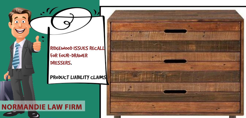 Ridgewood Issues Recall for Four-Drawer Dressers