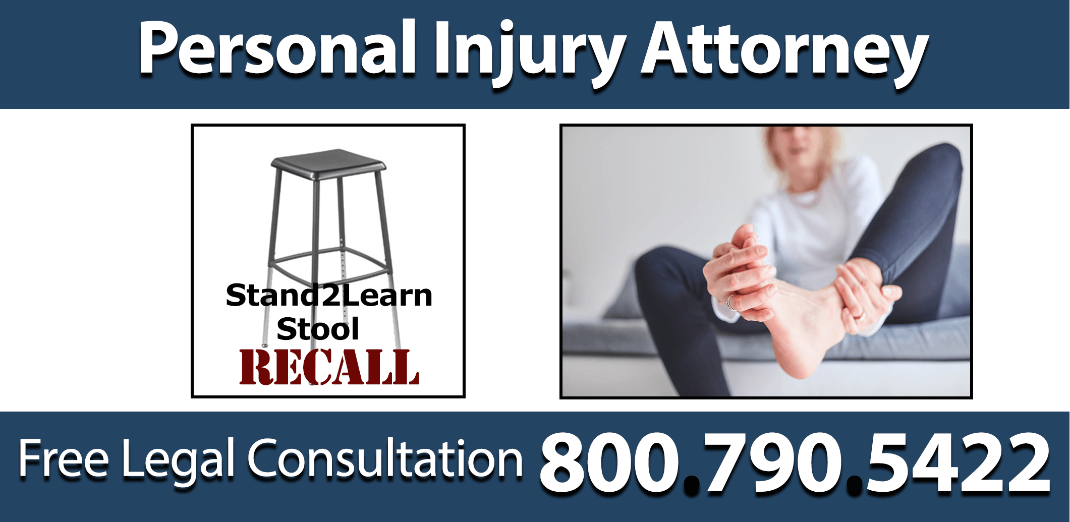 Varidesk stand2learn stool recall injury hazard fall risk personal injury lawyer maximum compensation attorney sue injured 