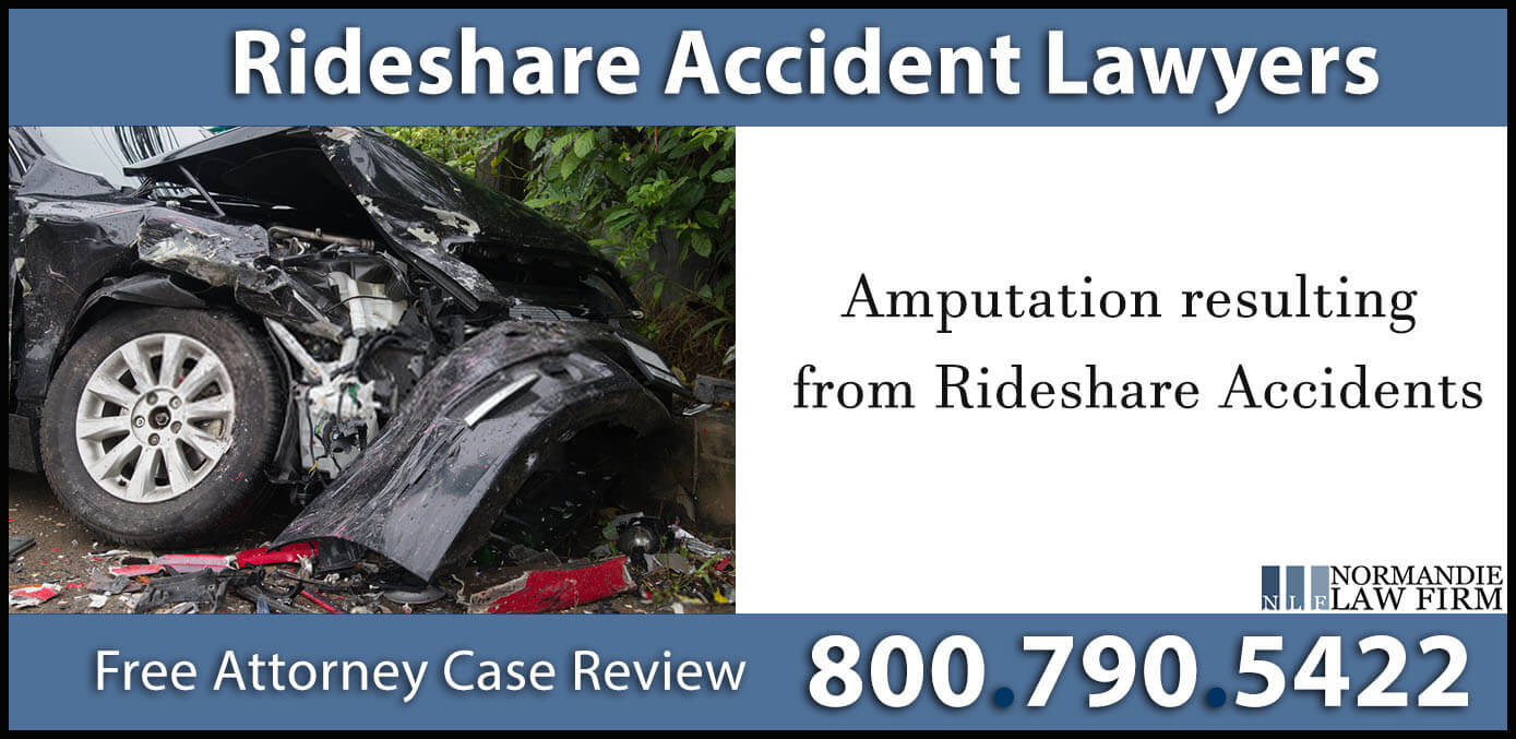 amputation rideshare accident lawyer insurance coverage sue compensation medical expenses los angeles