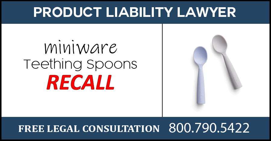 Bonnsu miniware teething spoon recall choking risk child choke teether compensation hazard sue