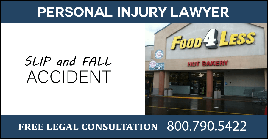 Food4less slip and fall wet floor accidents personal injury incident injury broken bones compensation sue lawyer