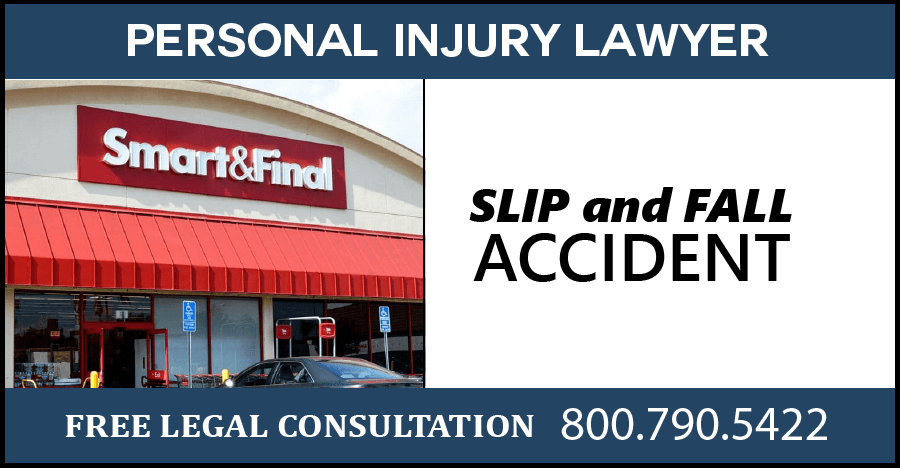 smart and final slip and fall wet floor accidents personal injury incident injury broken bones sprain compensation sue lawyer