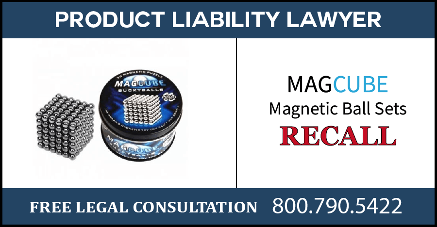 sobeauty magcube magnetic ball sets recall ingestion risk intestinal injury product liability lawyer compensation sue