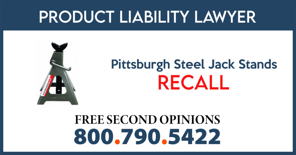 Pittsburgh-Steel-Jacks-Stands-recall-product-liability-lawyer-compensation-sue-injury-attorney