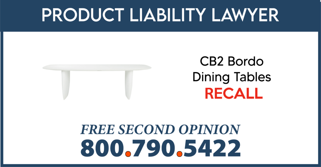 cb2-bordo-dining-tables-recall-product-liability-lawyer-fall-injury-risk-injury-attorney
