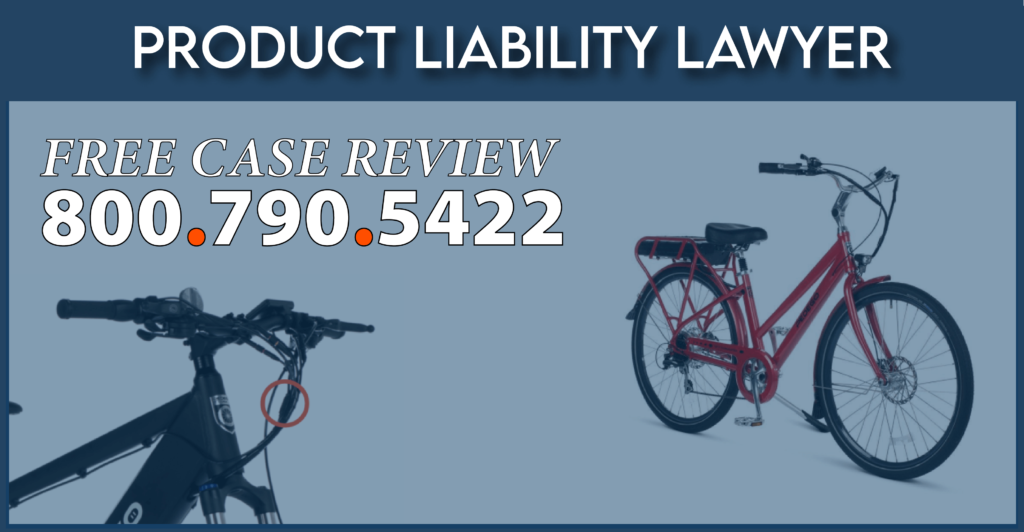 pedego electric bikes recall product liability lawyer compensation sue