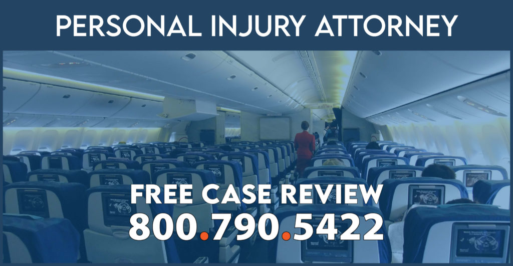 airplane injury personal injury attorney turbulence fall incident accident compensation sue