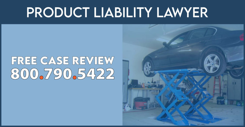 auto scissor lift injury product liability lawyer attorney incident accident sue