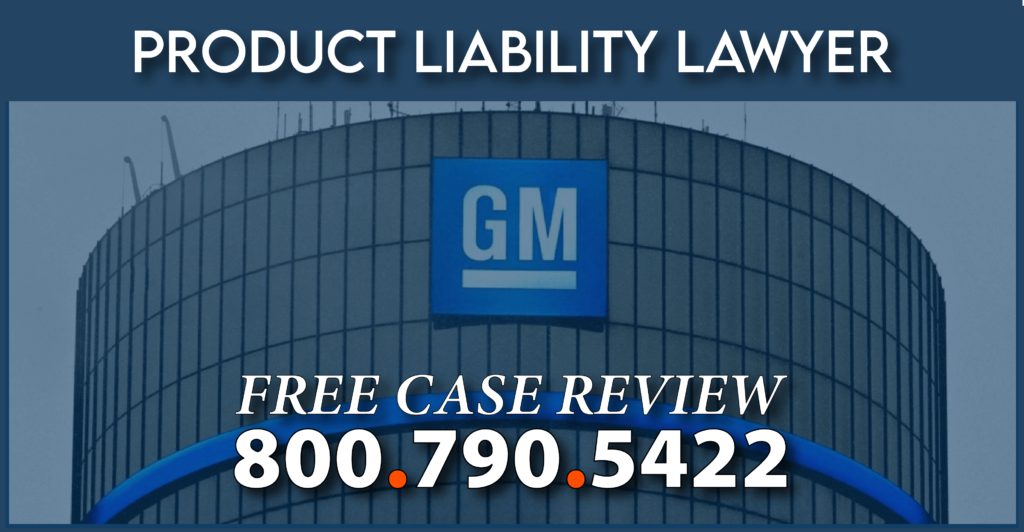 gm takata airball recall product liability lawyer accident compensation sue