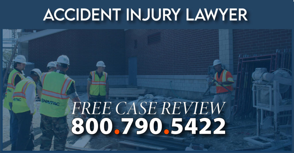 construction accident injury lawyer incident attorney liability sue compensation