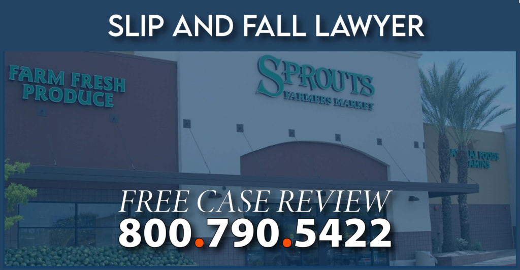 sprouts slip and fall injury accident incident compensation