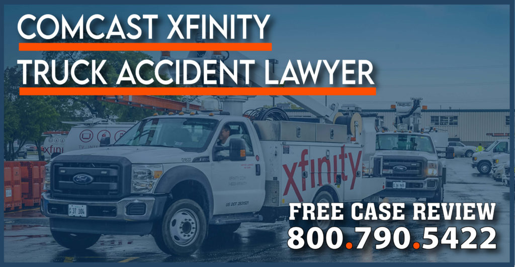 Comcast Xfinity Truck Accident Lawyer Injury attorney sue