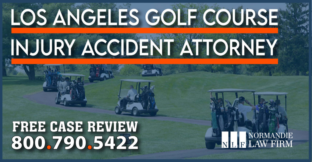 los angeles golf course injury accident attorney lawyer sue compensation lawsuit
