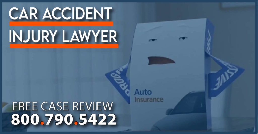progressive insurance attorney lawyer car accident settlement