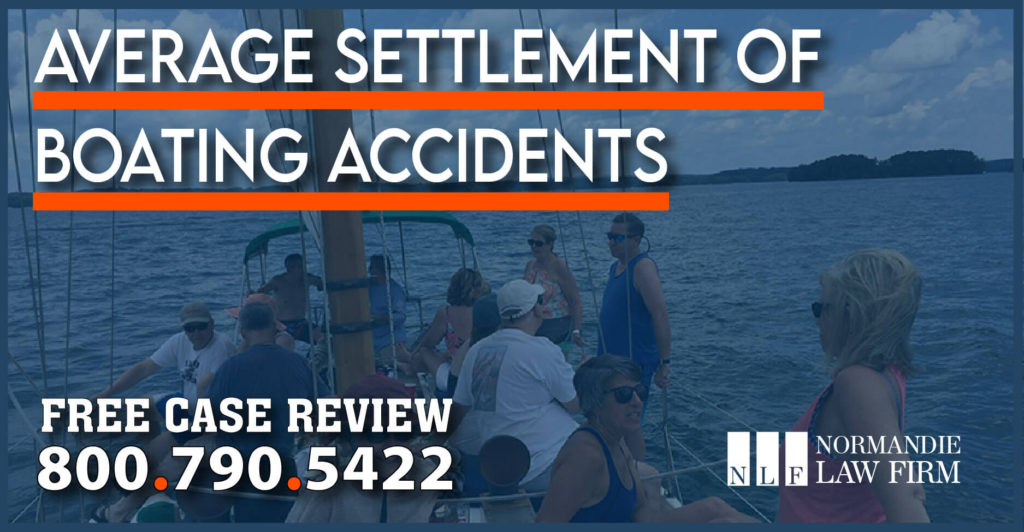 Average Settlement of Boating Accidents lawyer lawsuit attorney compensation sue incident accident