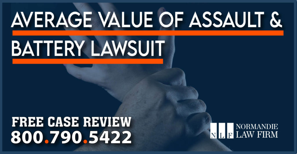 average value of an assault and battery lawsuit lawyer attorney compensation sue