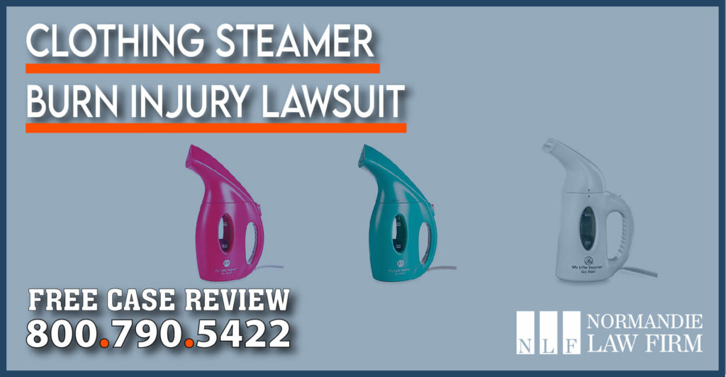 Clothing Steamer Burn Injury Lawsuit attorney sue lawyer compensation recall