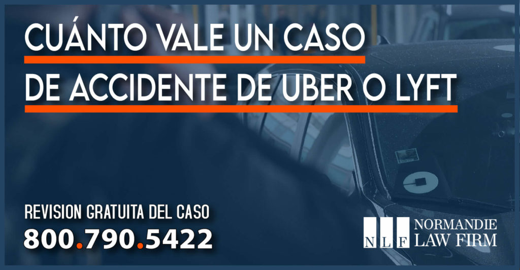 Cuánto vale un caso de accidente de Uber o Lyft abogado