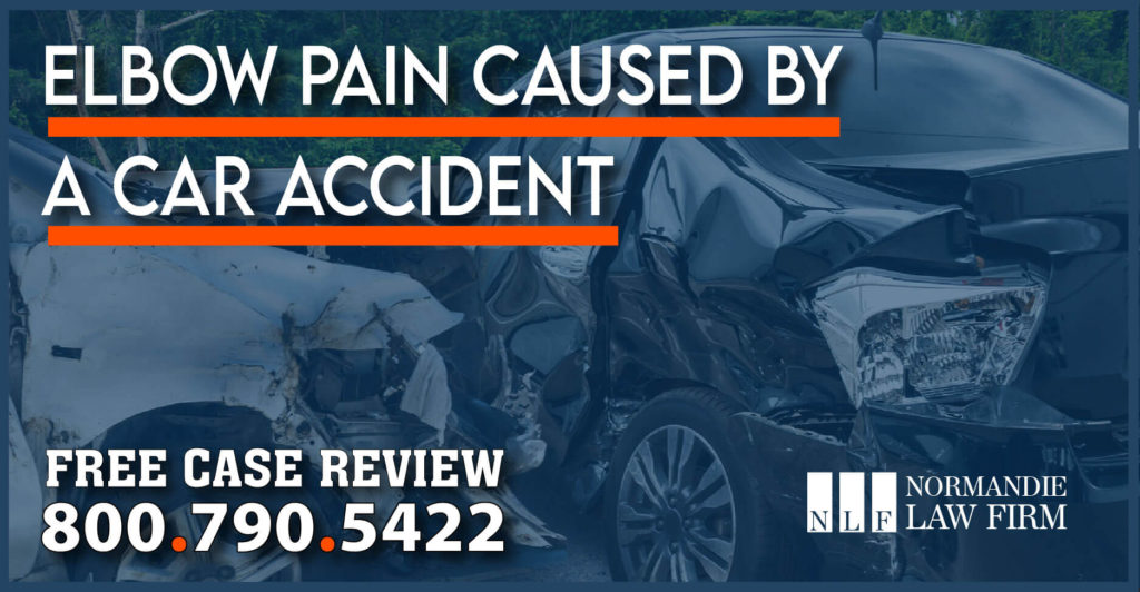 Elbow Pain Caused by a Car Accident - Injury Lawyer attorney personal injury incident lawsuit compensation