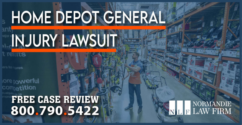 Home Depot General Injury lawsuit lawyer attorney sue compensation