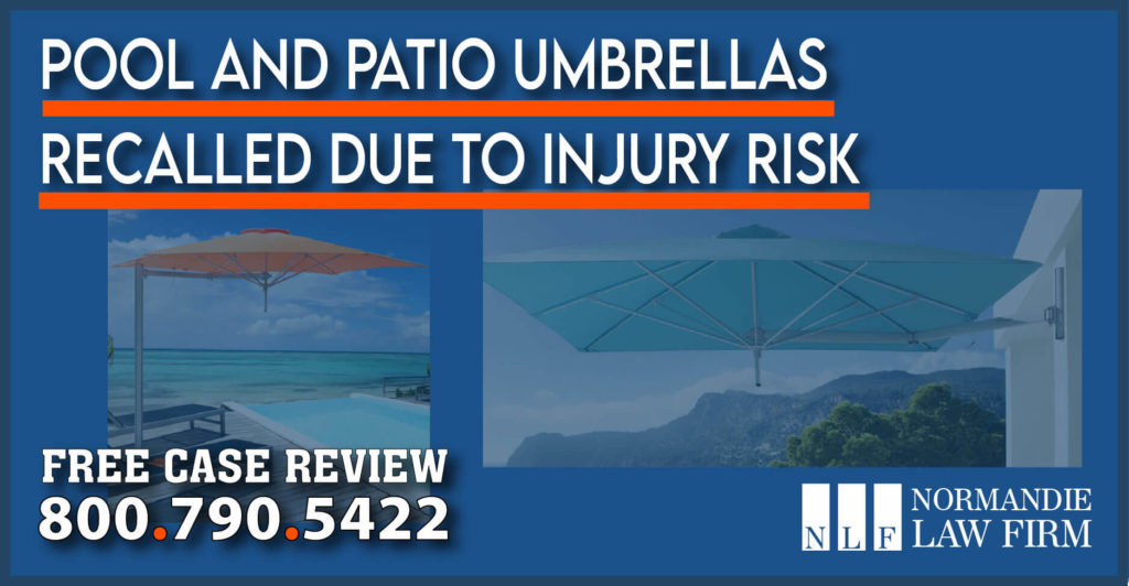 Pool and Patio Umbrellas Recalled due to Injury Risk – Umbrosa Recall Injury Lawyers attorney sue compensation incident accident