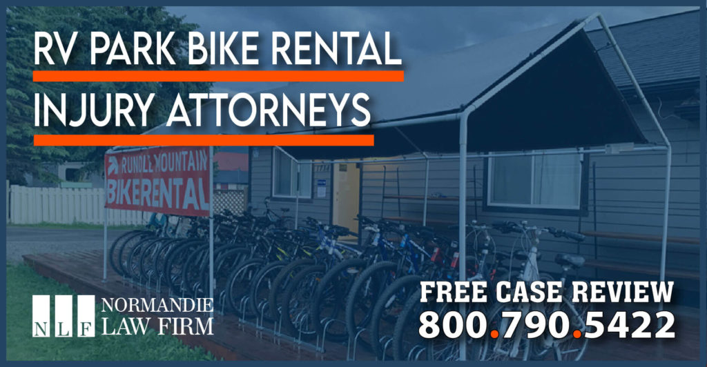 RV Park Bike Rental Injury Attorneys lawyer expense injury accident incident bruise crps