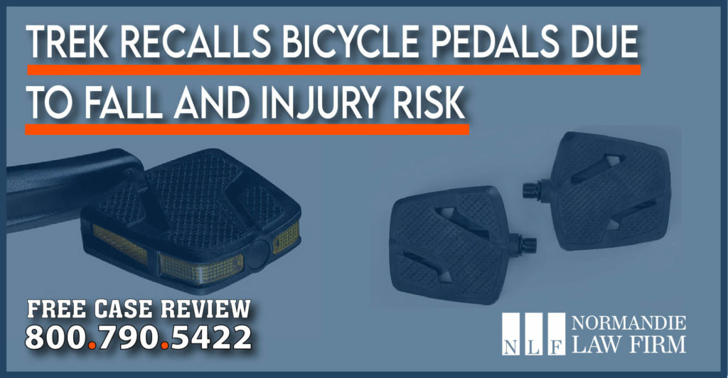 Trek Recalls Bicycle Pedals due to Fall and Injury Risk lawyer lawsuit incident accident liability attorney sue compensation