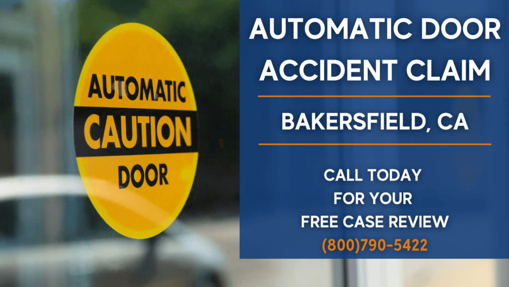 automatic door injury lawyer lawsuit bakersfield