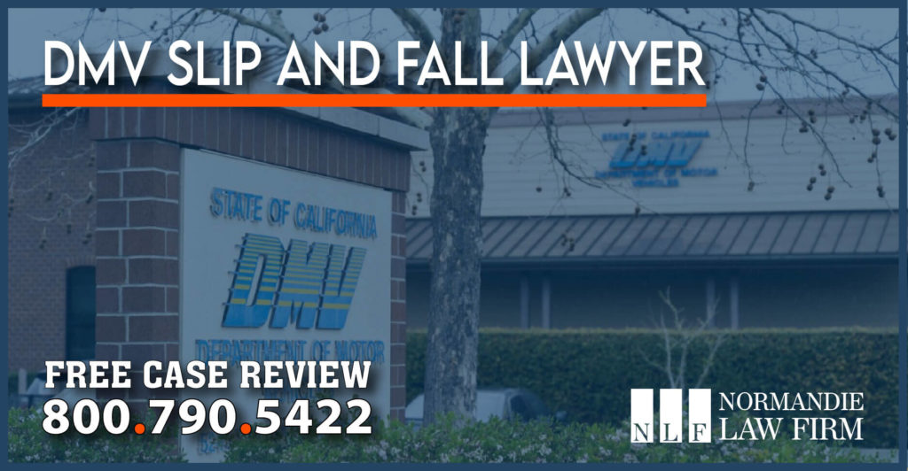 dmv slip and fall lawyer attorney sue compensation lawsuit law firm accident incident