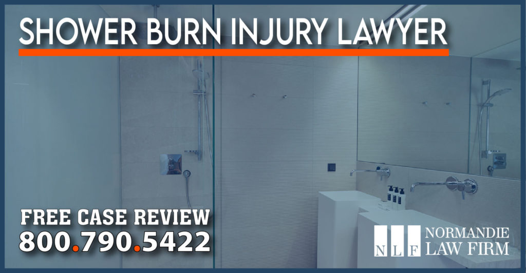 shower burn injury lawyer attorney sue compensation lawfirm expense incident accident