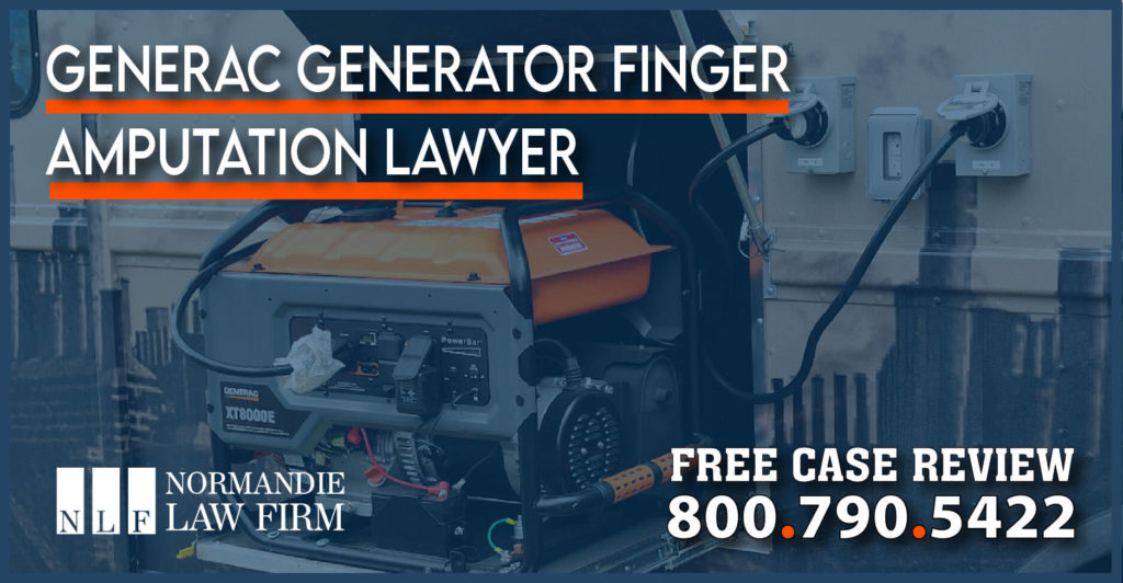 Generac Generator Finger Amputation Lawyer lawsuit attorney sue compensation injury accident incident