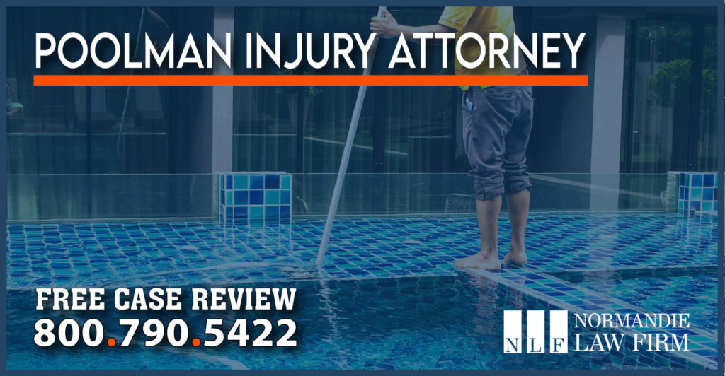 Poolman Injury Attorney Swimming Pool Technician Injury Attorney lawyer incident accident