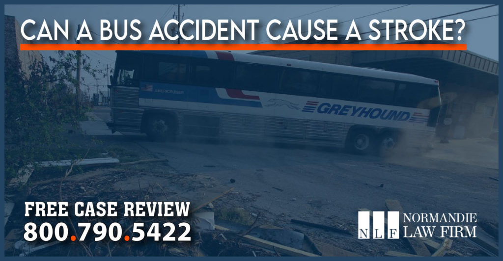 Can a Bus Accident Cause a Stroke lawyer attorney sue compensation lawsuit brain injury incident