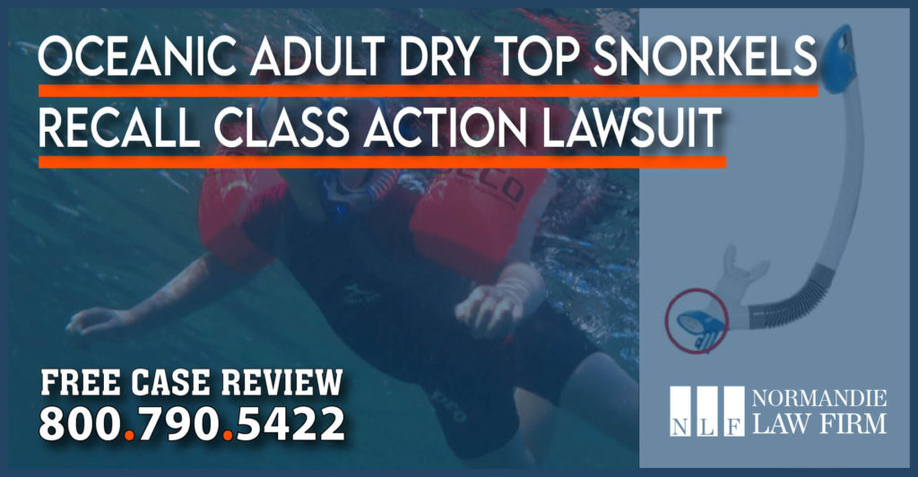 Oceanic Adult Dry Top Snorkels Recall Class Action Lawsuit law firm injury lawyer costco medical bills