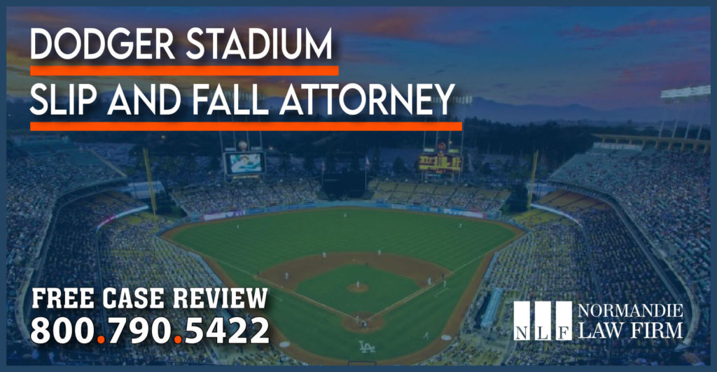 Dodger Stadium Slip and Fall Attorney lawyer sue compensation lawsuit personal injury liability trip