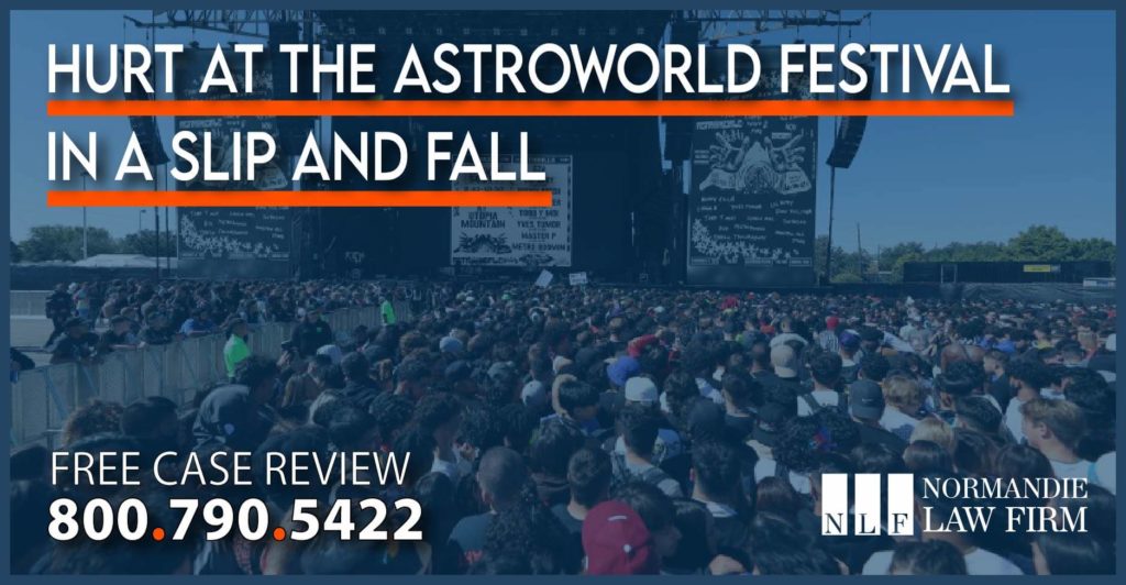 Hurt at the Astroworld Festival in a Slip and Fall with Other NonCrowd Related Traumas personal injury lawyer attorney lawsuit sue compensation