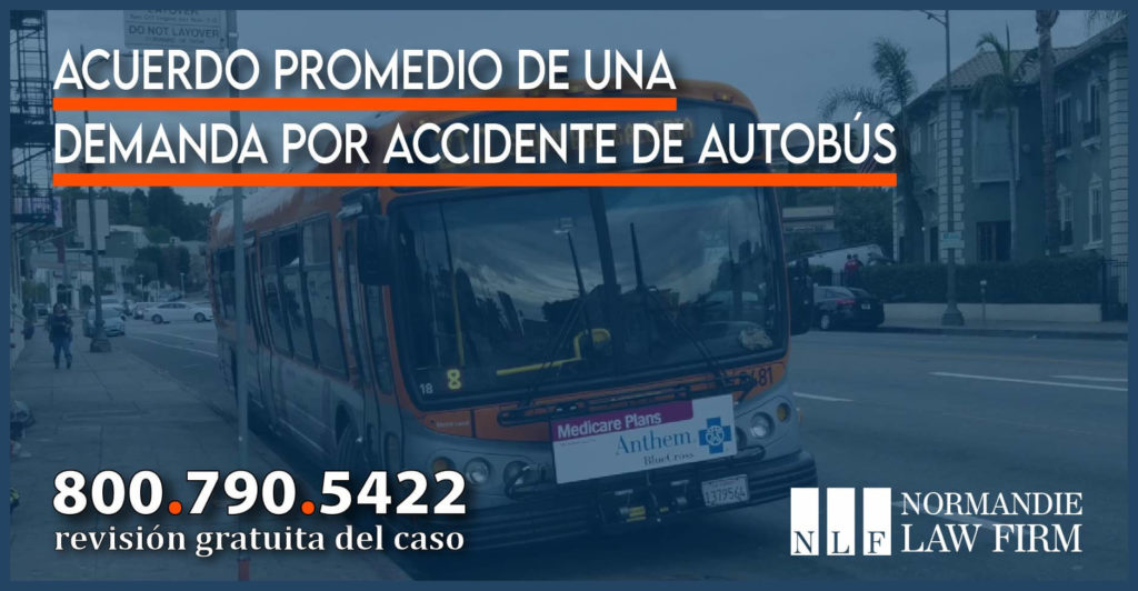 Acuerdo promedio de una demanda por accidente de autobús abogado