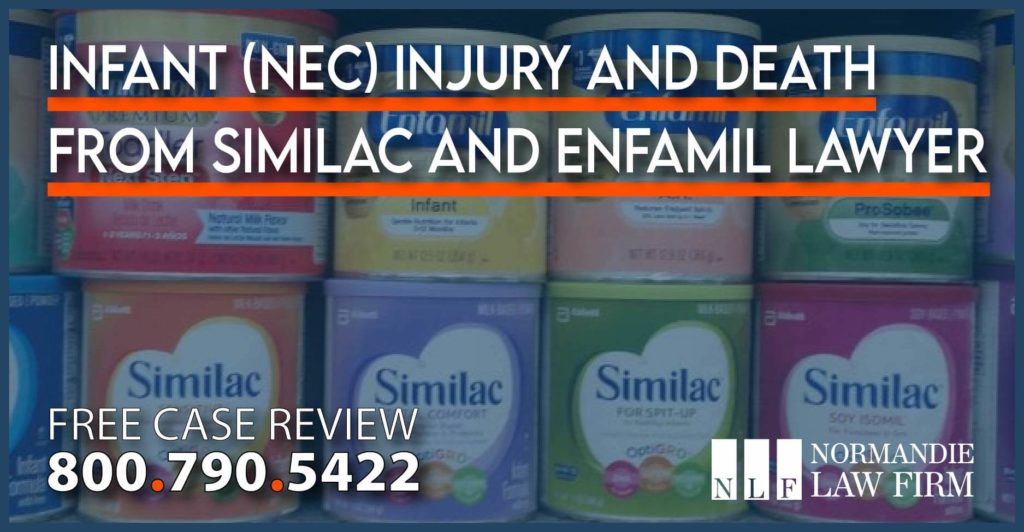Infant Necrotizing Enterocolitis (NEC) Injury and Death from Similac and Enfamil Attorney lawyer personal injury lawsuit sue