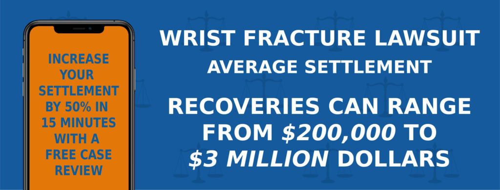 wrist fracture average settlement