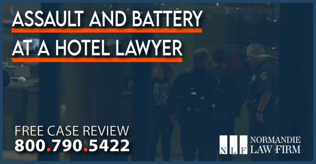 Assault and Battery at a Hotel Lawyer attorney sue compensation lawsuit personal injury liability