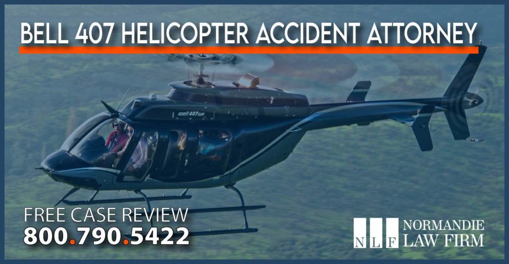 Bell 407 Helicopter Accident Attorney lawyer attorney personal injury incident sue compensation liability