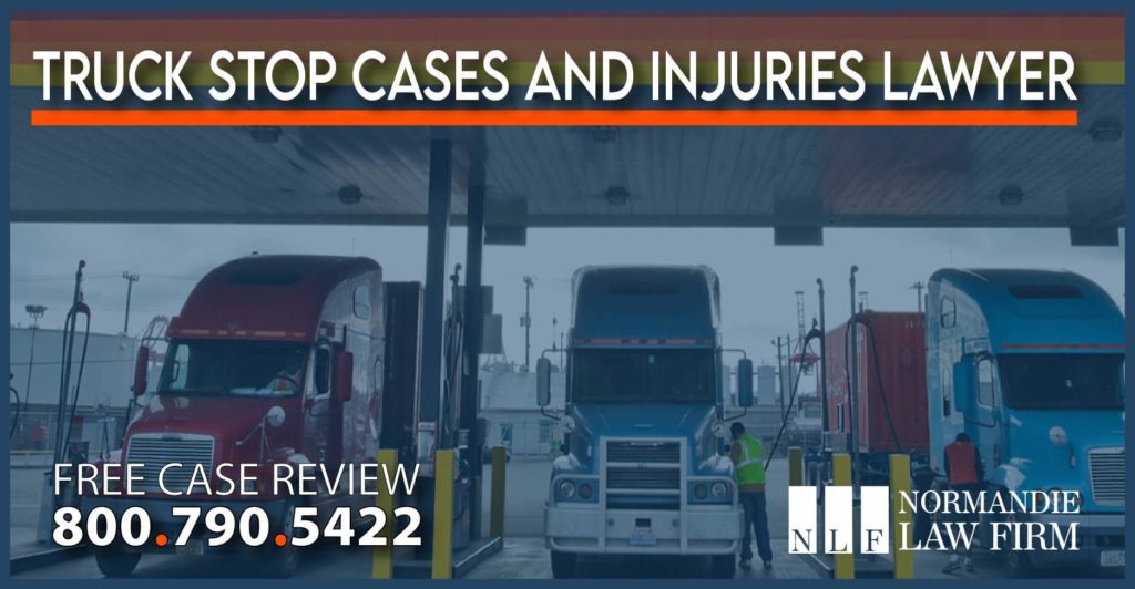 Truck Stop Cases and Injuries Lawyer attorney lawsuit sue compensation injury incident accident liability