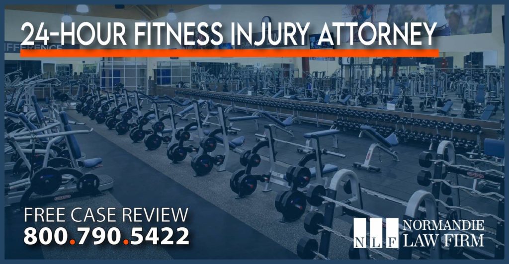 24-Hour Fitness Injury Attorney File Lawsuit Against Gym lawyer case incident accident liability