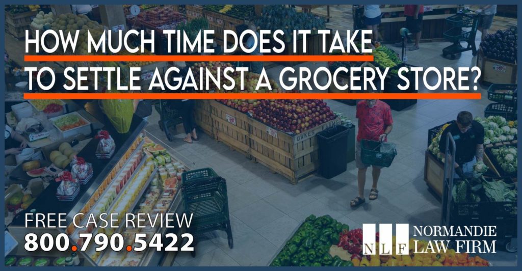How Much Time Does It Take to Settle Against a Grocery Store incident accident sue compensation lawsuit lawyer attorney
