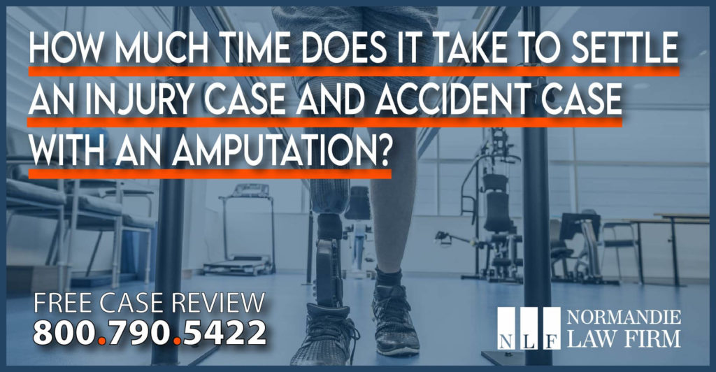 How Much Time Does It Take to Settle an Injury Case and Accident Case with an Amputation injury compensation lawsuit sue incident accident lawyer attorney