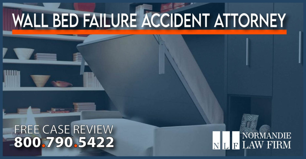 Wall Bed Failure Accident Attorney lawyer lawsuit case injury liability sue compensation